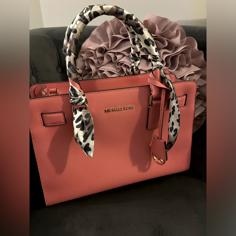 Michael Kors Saffiano Leather Satchel